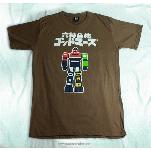T-Shirt เสื้อยืดกันดั้ม ก็อดมาร์ส Godmars สุดเท่ห์ สีน้ำตาล จากร้าน GUNZU !!โปรโมชั่น