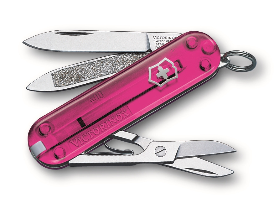 Victorinox Classic SD, Pink Transparent Handles (0.6203.T5) ชมพูใส