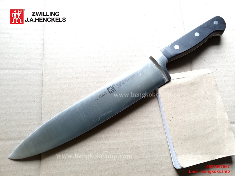 มีดตุ๊กตาคู่ ใบมีด9นิ้ว Zwilling J.A. Henckels Made in Germany (มีดมีตำหนิ ขายถูก) ของใหม่ ของแท้ (2)