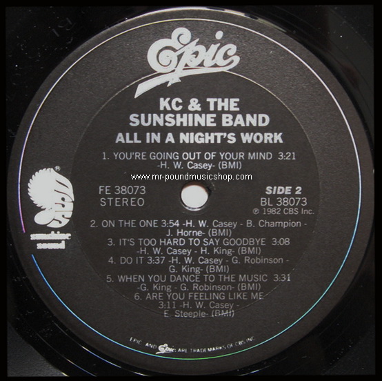 KC and The Sunshine Band - All In A Night's Work