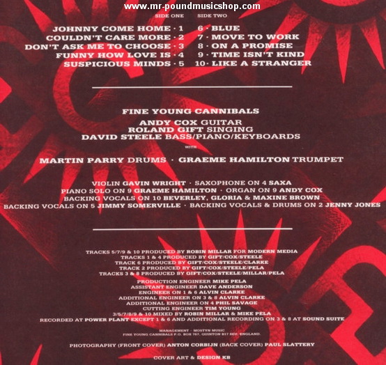 Fine Young Cannibals - Fine Young Cannibals