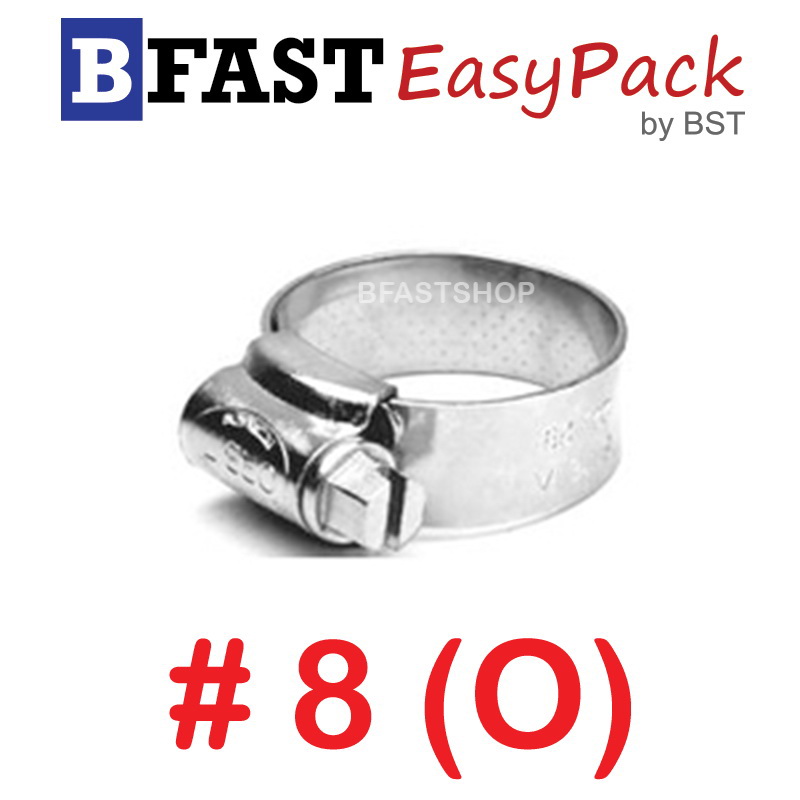เหล็กรัดสแตนเลส SUS #8 (O) (1 ตัว/ถุง)