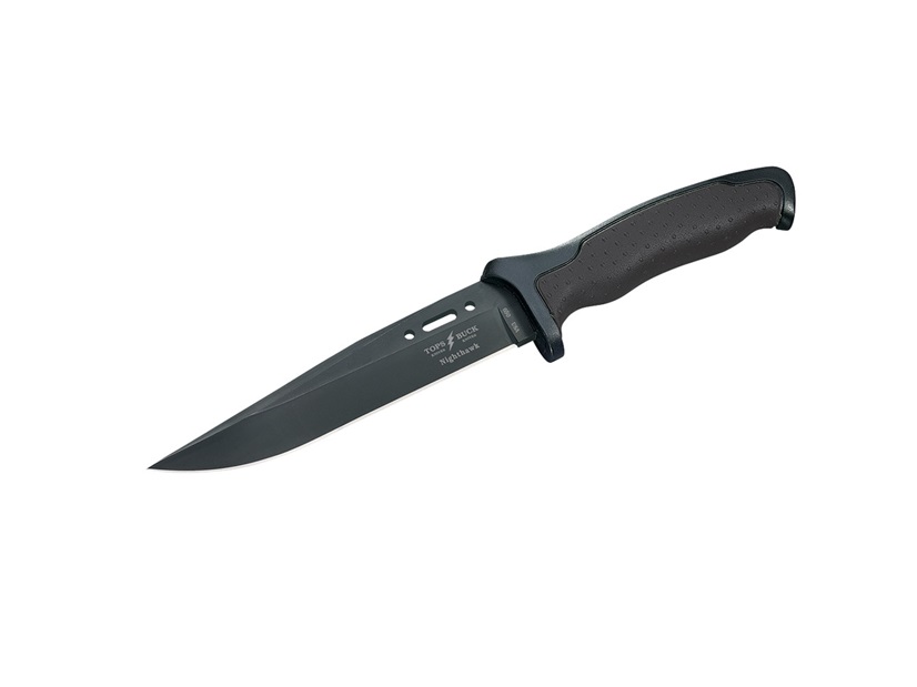 มีดใบตาย TOPS/Buck 650 Nighthawk Combat Knife Fixed 6-1/2" Plain Blade, Nylon Handles - 3644