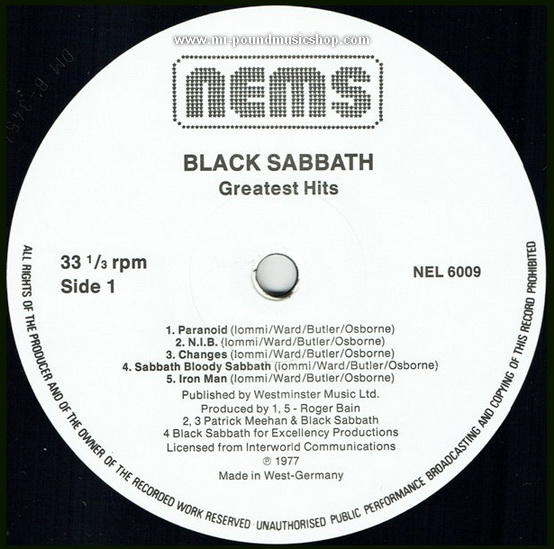 Black Sabbath - Greatest Hits