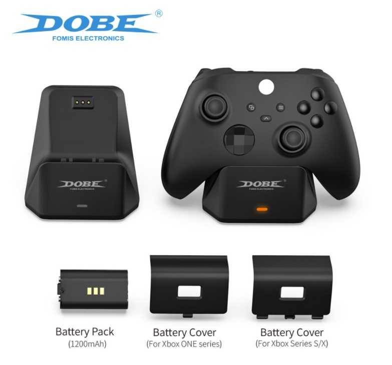 Dobe แบตเตอรี่+แท่นชาร์จจอย XboxOne & XboxSeriesS/X Charging Dock 1200 mAh TVX-0607
