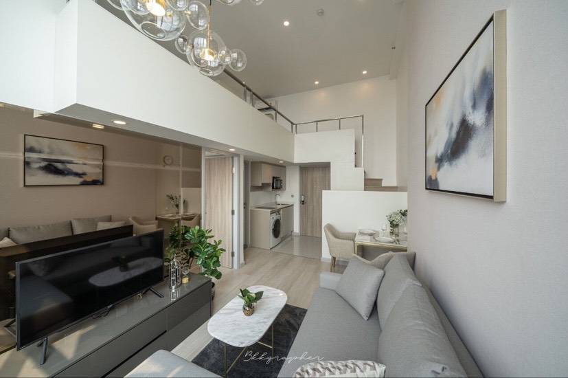 ให้เช่าคอนโด Knightsbridge Prime Sathorn (ไนท์ บริดจ์ ไพร์ม สาทร ) ห้อง duplex ชั้น 30 แบบ 1 ห้องนอน 1 ห้องน้ำ 45 ตรม