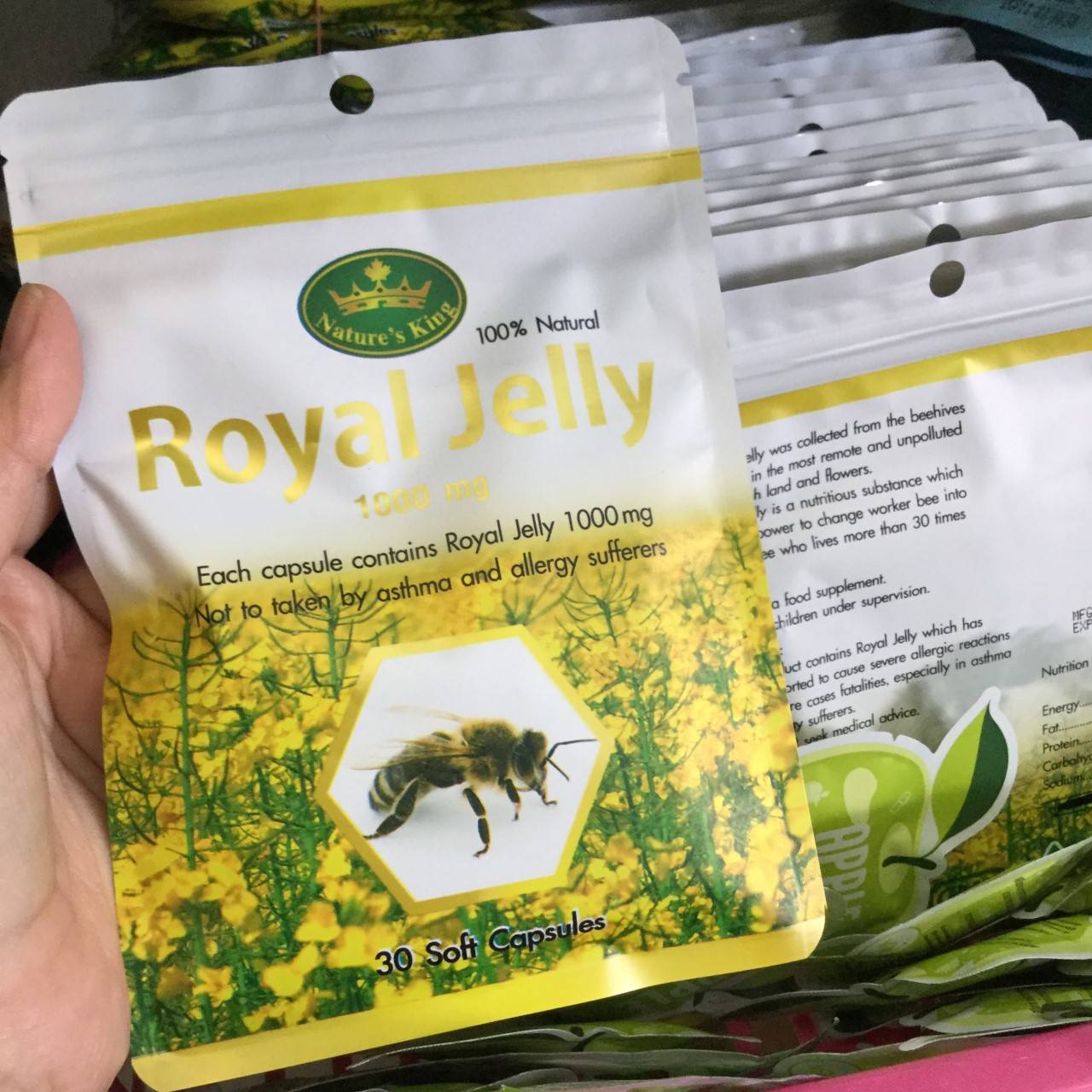 Nature's King Royal Jelly นมผึ้ง เนเจอร์ คิง (ทดลอง)