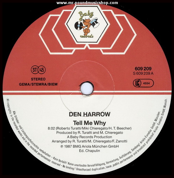 Den Harrow - Tell Me Why