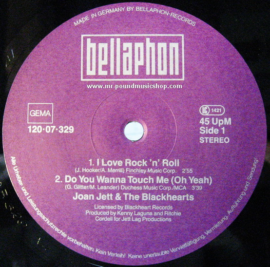 Joan Jett And The Blackheart - I Love Rock'n Roll