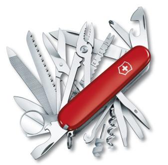 มีดพับอเนกประสงค์ Victorinox รุ่น SwissChamp แดง 33ฟังก์ชั่น Made in Switzerland ของใหม่ แท้ พร้อมกล่องและคู่มือ (1.6795)