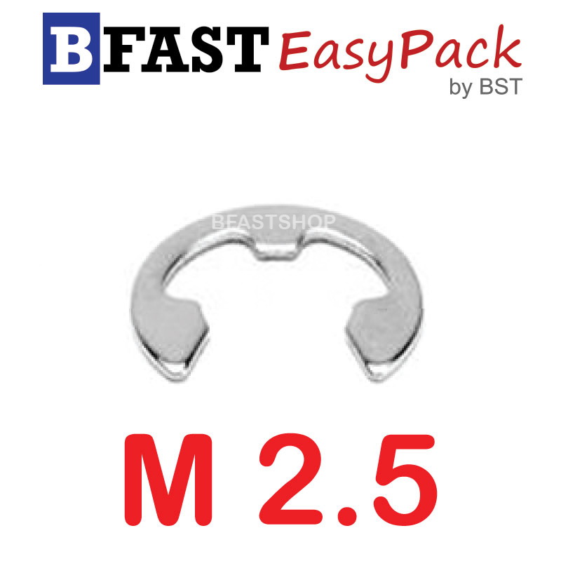 แหวนตัวอีสแตนเลส SUS M2.5 (10 ตัว/ถุง)