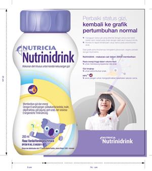 Dumex Nutricia Nutrini Drink Multi Fibre mf6 ขนาด 200 มิลลิกรัม x 4 ขวด