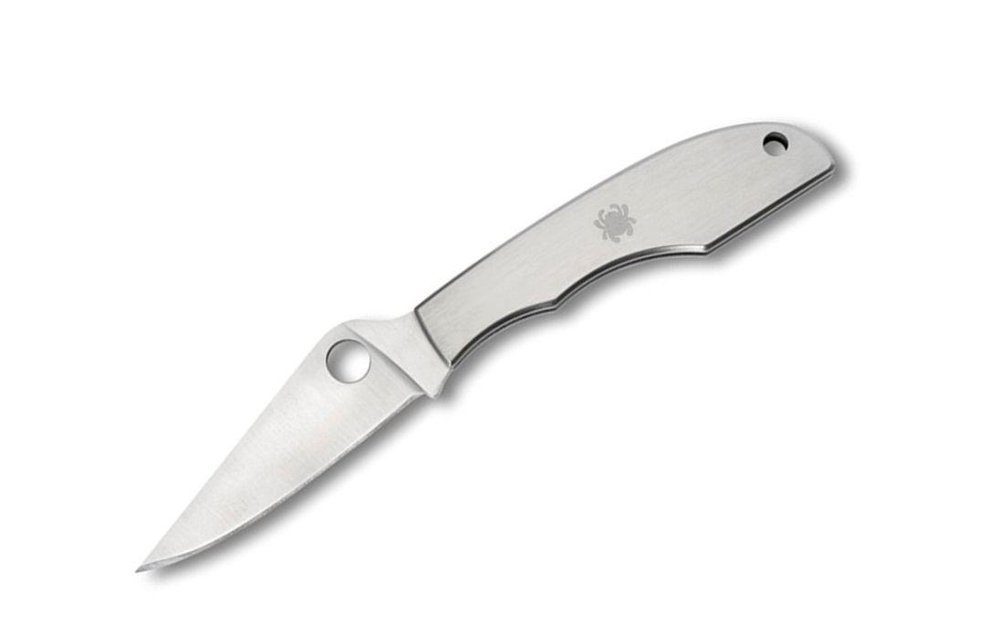 มีดพับ Spyderco C138P GrassHopper Miniature Folding Knife 2.31" Blade, Stainless Steel Handles