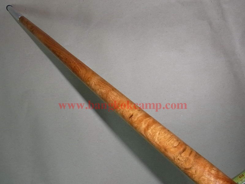 ไม้หายาก... ไม้ตะพด(ไม้ปุ่มมะค่า, ปมมะค่า) ลายสวยมาก หัว+ท้ายไททาเนียม หัวทรงลูกจันทร์