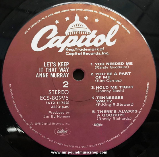 Anne Murray - Let's Keep It That Way