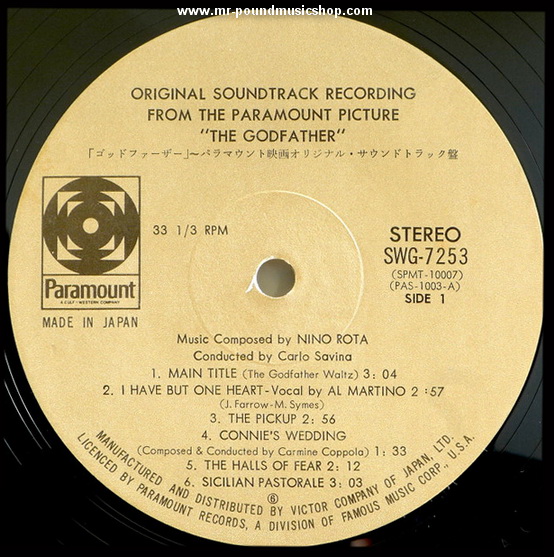 Nino Rota - The Godfather (Original Soundtrack Recording)
