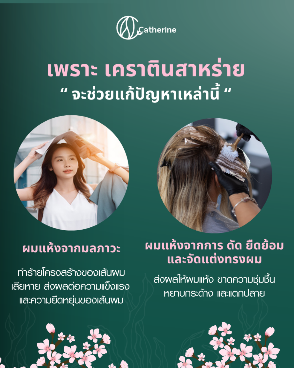 แคทเธอรีน ทรีทเม้นท์ เคราติน สาหร่าย [สำหรับผมแห้งเสีย] 50ML. *1ซองใช้ได้5ครั้ง*