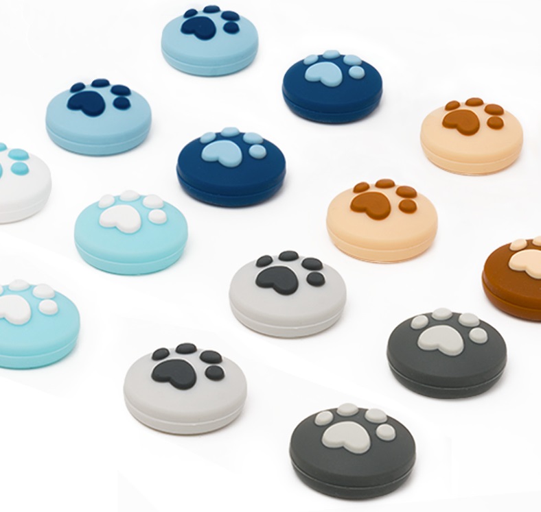 GeekShare ของแท้ ซิลิโคนอนาล็อกเท้าแมว Switch joy-con (กล่อง2คู่)