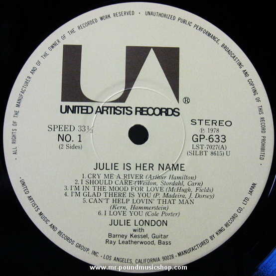 Julie London - Julie is Her Name