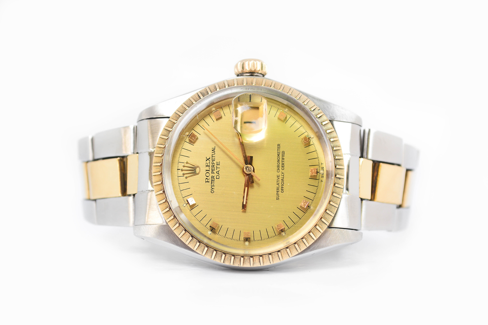 Rolex Oyster Perpetual Date 2tone 18K Automatic Man Size