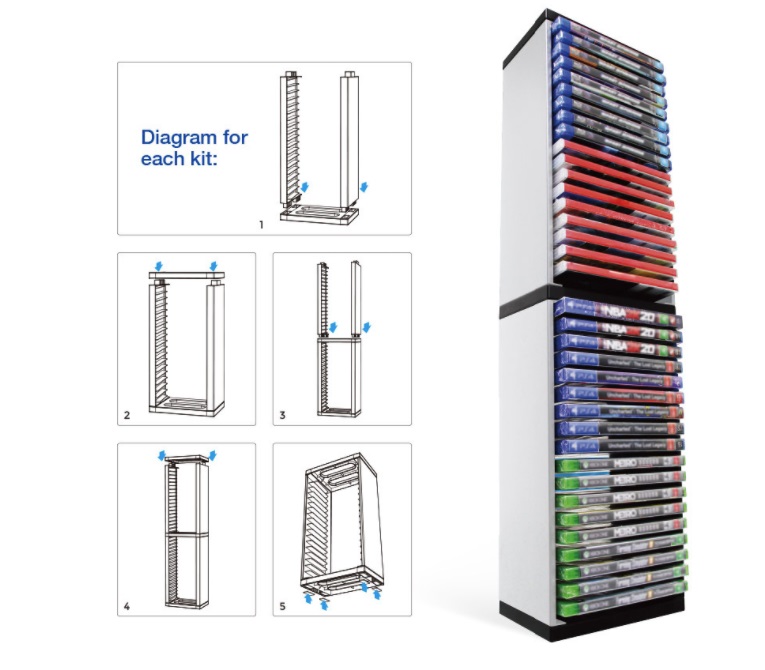 DOBE Storage Stand ชั้นวางแผ่นเกม PS4 PS5 Switch XboxOne