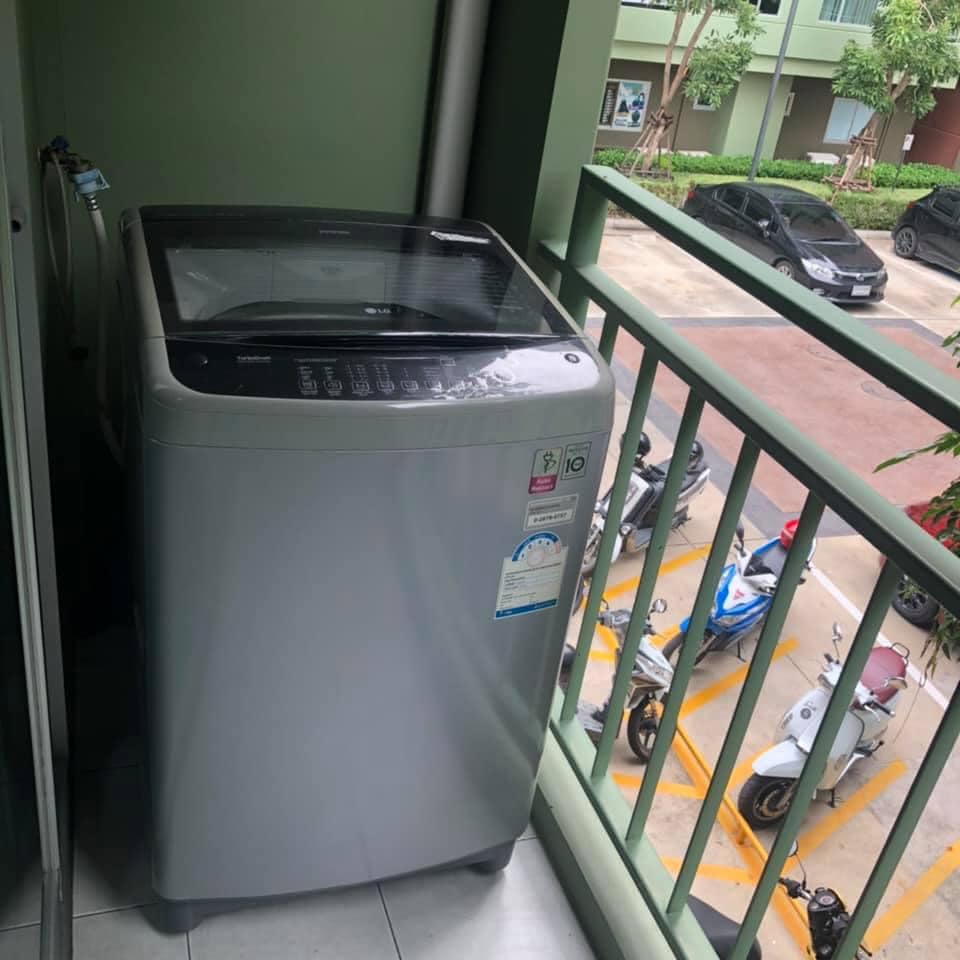 ให้เช่าคอนโด Lumpini Place Bangna Km.3 (ลุมพินี เพลส บางนา กม.3)หลังเซ็นทรัล 1 ห้องนอน ขนาด 26.13 ตรว. ตึก B ชั้น 2 ห้องมุม