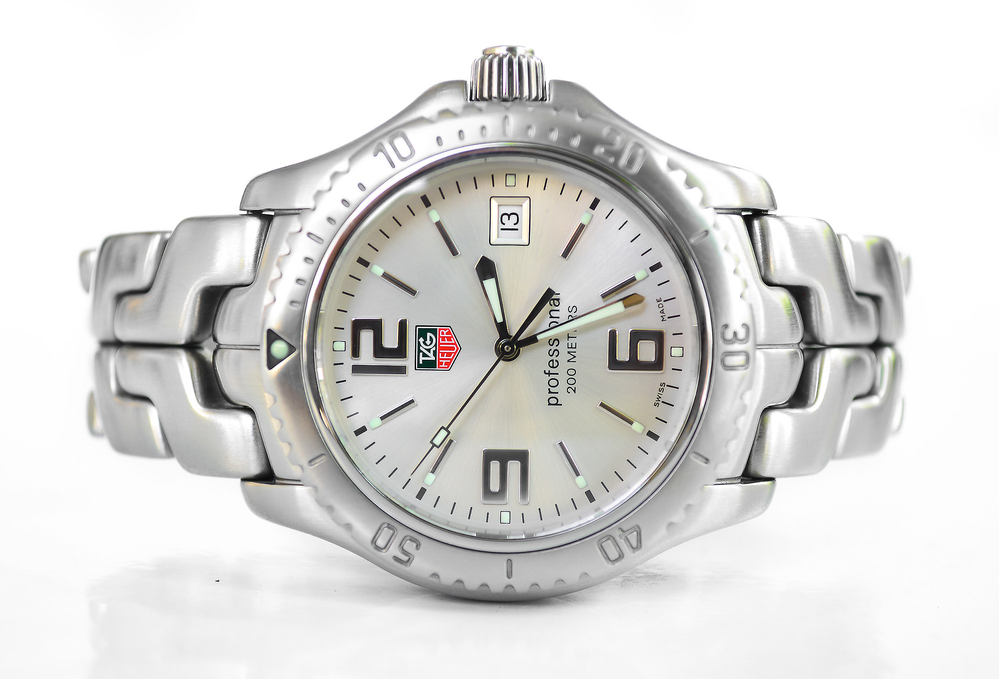 Tag Heuer Link Quartz King size หน้าเงิน (Sold)