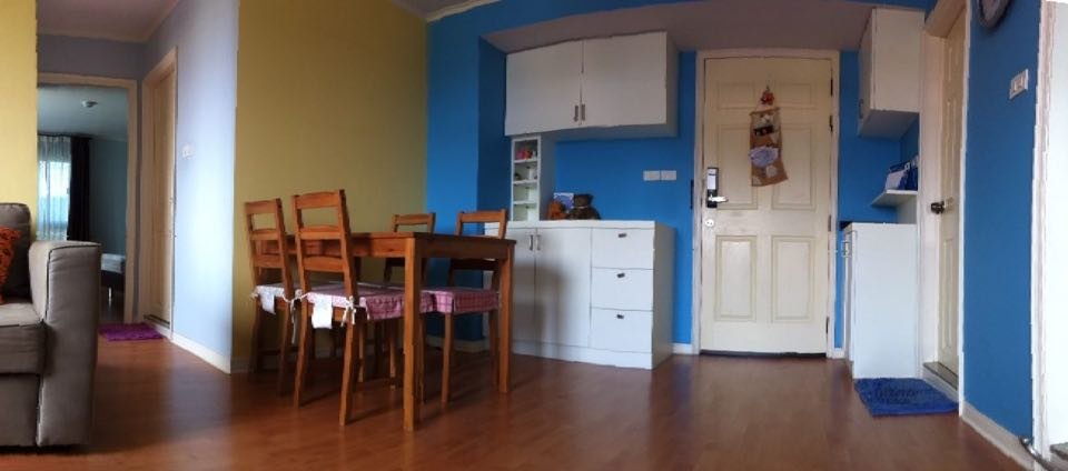 ให้เช่าคอนโด ลุมพินีวิลล์ ศูนย์วัฒนธรรม 2 ห้องนอน 2 น้ำ 1 ครัว พื้นที่ 60 ตร.ม. ตึก B2