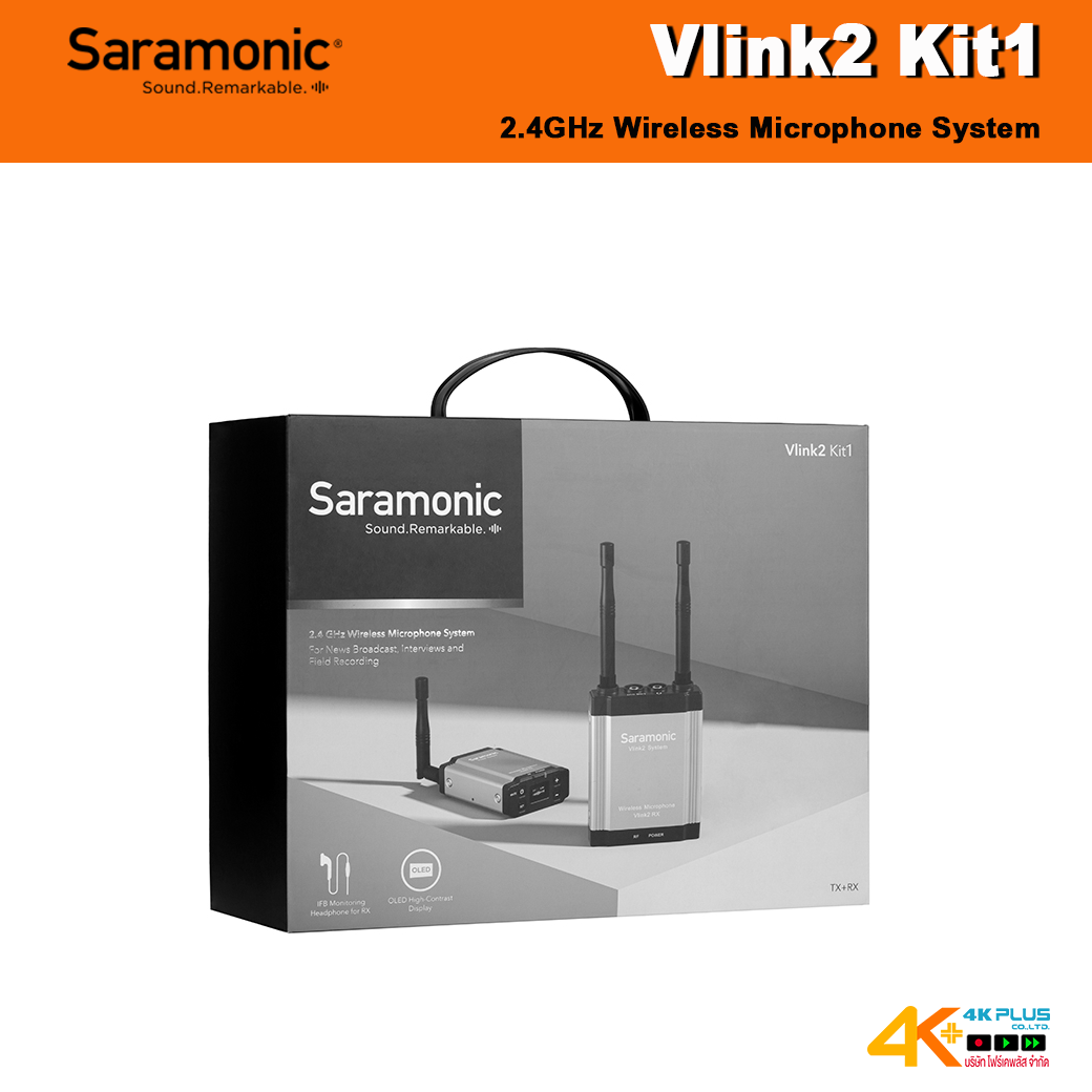 Saramonic Vlink2 Kit1 (TX+RX) 2.4 GHz Wireless Microphone System