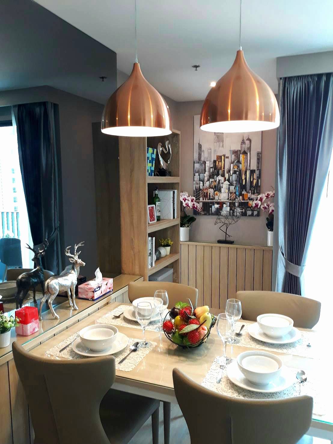 ให้เช่าคอนโด ไอดีโอ โอทู Ideo O2 ขนาด 53 ตรม 2 ห้องนอน 2 ห้องน้ำ อาคาร A ชั้น 10 ห้องมุม