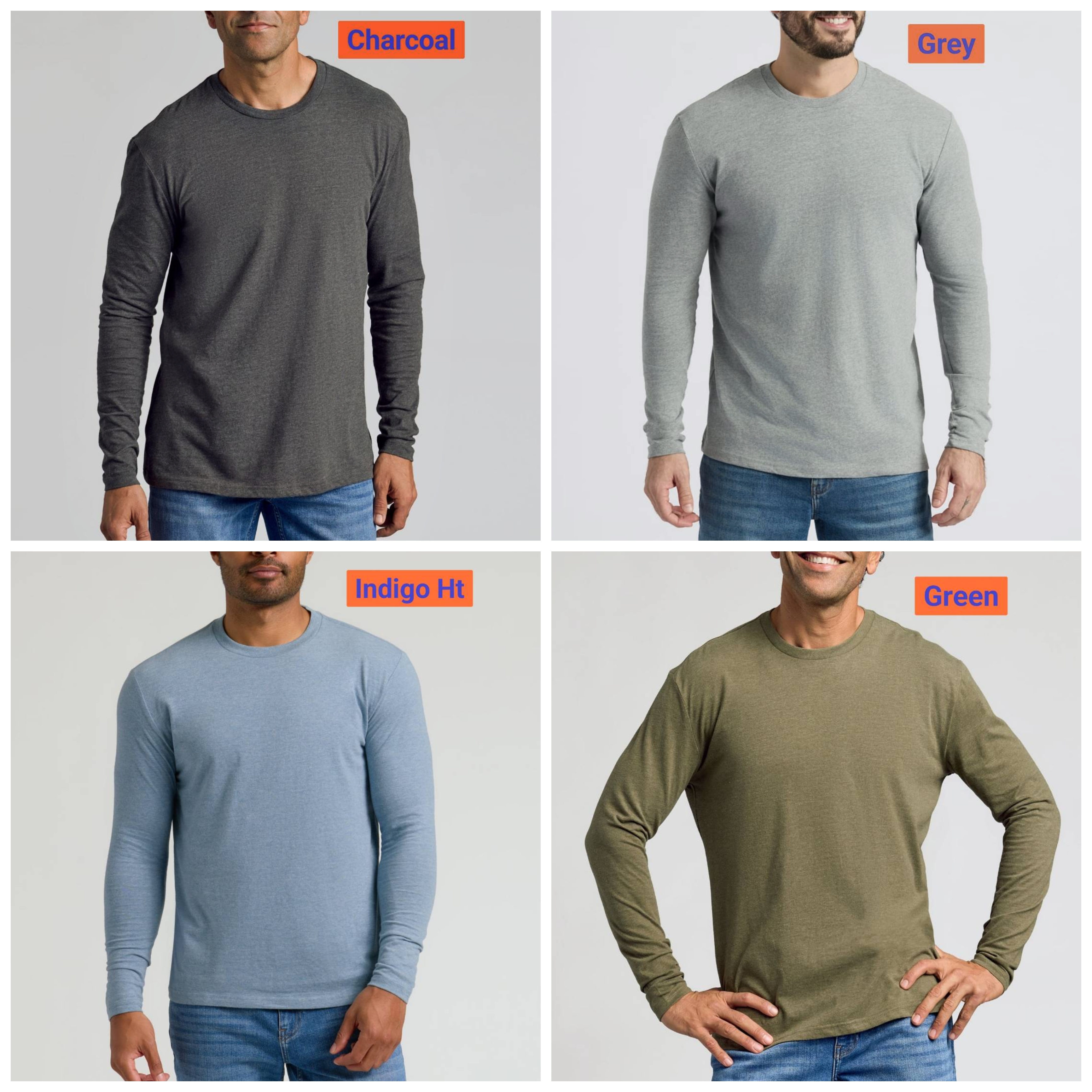 True Classic Premium Crew Neck Long Sleeve T-Shirt