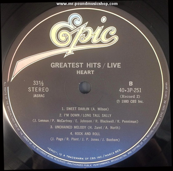 Heart - Greatest Hits / Live 1976-1980