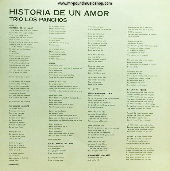 Trio Los Panchos - La Historia De Un Amor