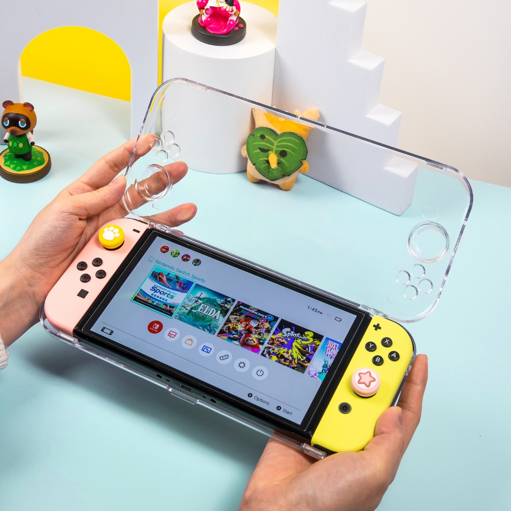 IINE เคสใสเก็บเครื่องเกม Nintendo Switch OLED L964