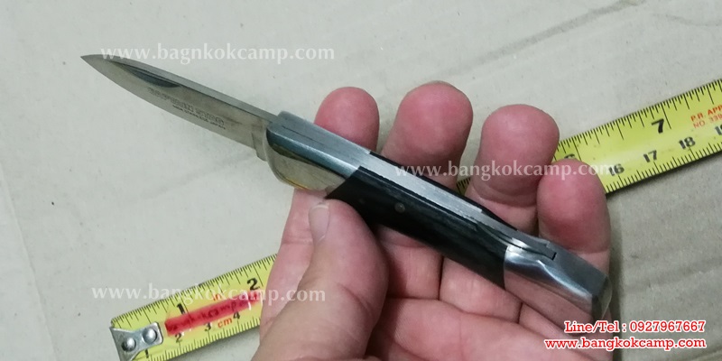 มีดพับญี่ปุ่น CAPTAIN STAG 440A STAINLESS JAPAN ด้ามไม้ ใหม่เก่าเก็บ (เล็ก)