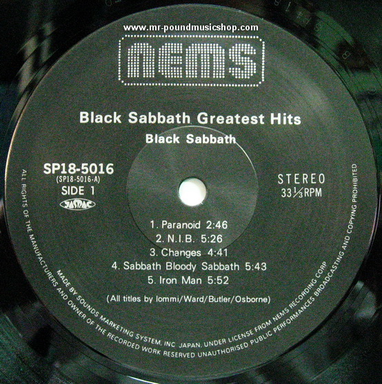 Black Sabbath - Greatest Hits