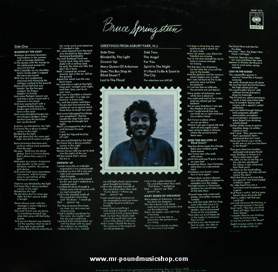 Bruce Springsteen - Greetings From Asbury Park, N.J.