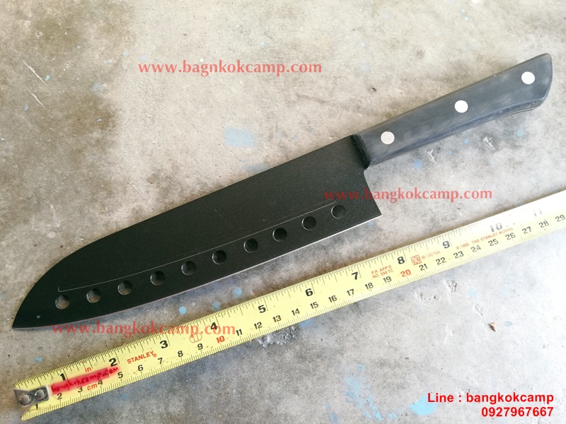 มีดครัว/มีดเชฟ ใบเคลือบเทฟลอน เนื้อไม่ติดมีด ใบมีด8นิ้ว ใหม่