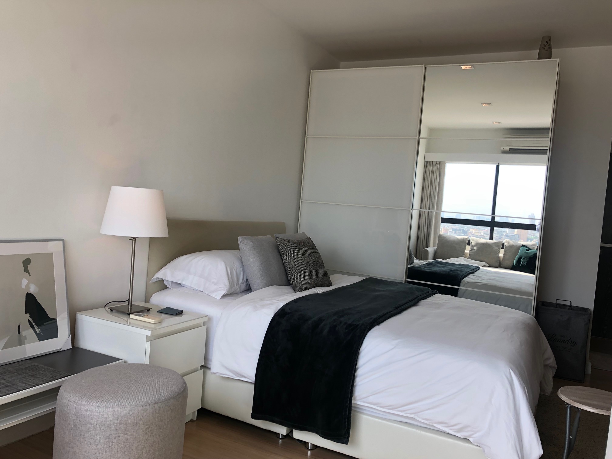 ให้เช่าคอนโด The Seed Mingle (เดอะ ซี้ด มิงเกิล) ห้องสตูดิโอ ขนาด 27 ตรม 1 ห้องน้ำ ชั้น 20 วิว เมือง