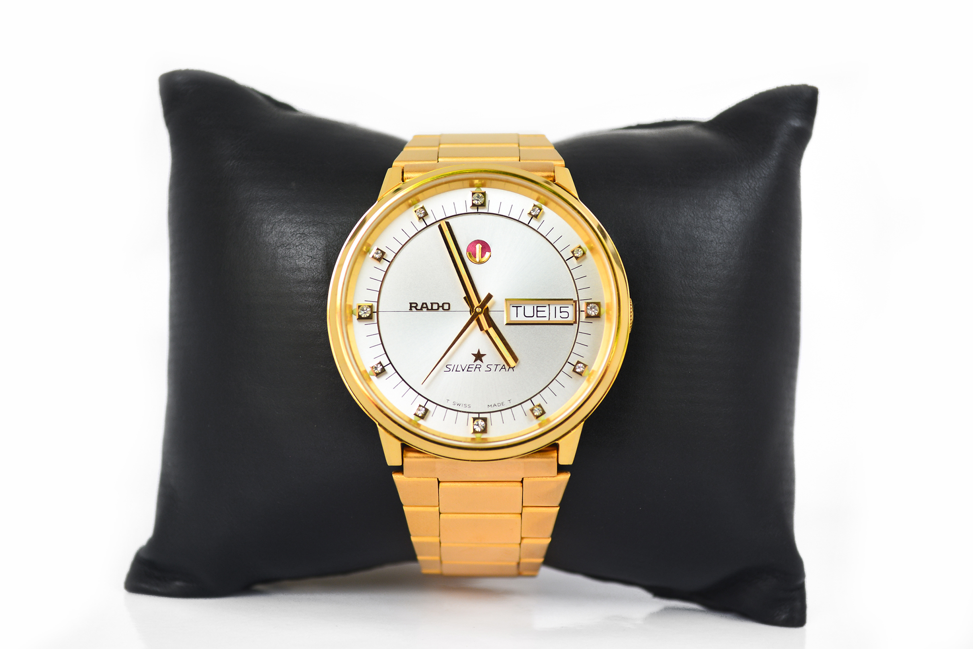 Rado Silver Star Automatic Day-Date เรือนทอง หลักพลอย