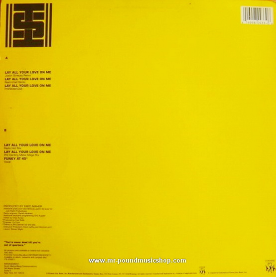 Information Society - Lay All Your Love On Me