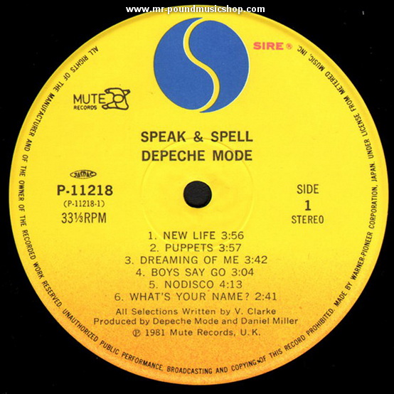 Depeche Mode - Speak & Spell