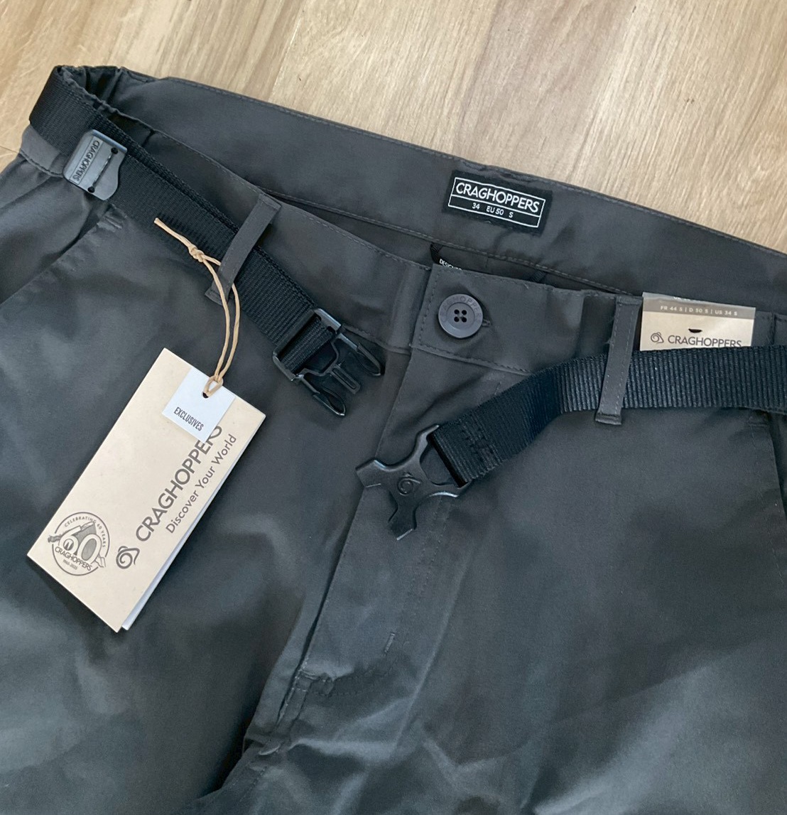 Craghoppers Men's Kiwi Pro Stretch Trousers with Belt