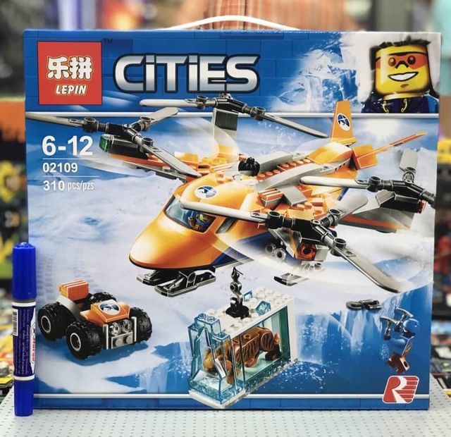 LEPIN.02109ชุด City : Arctic Air Transport 695 ชิ้น