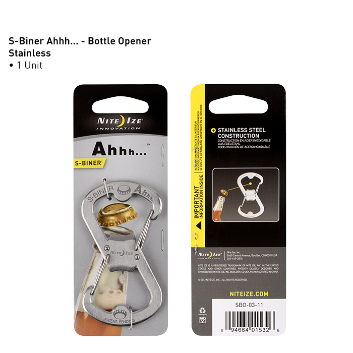 NiteIze S-BINER AHHH -Stainless Steel