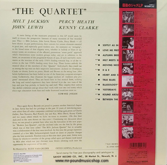 The Modern Jazz Quaetet - The Quartet