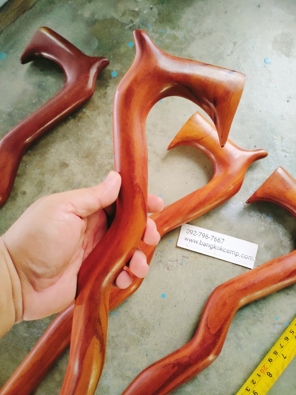 ไม้เท้า ไม้มะค่า ไม้ประดู่(ชุด9)