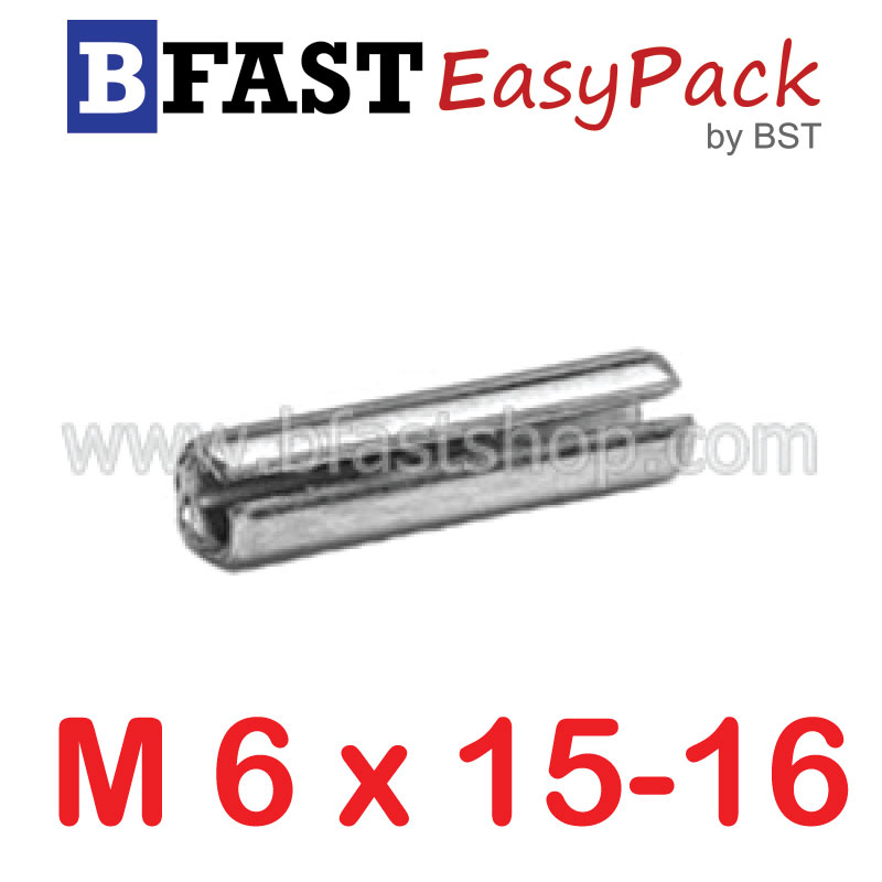 ปิ๊นตะกุดสแตนเลส SUS M6 x 15-16 (3 ตัว/ถุง)