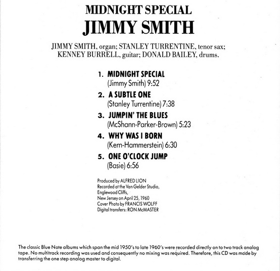 Jimmy Smith - Midnight Special