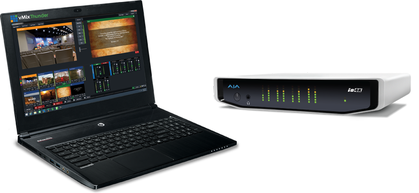 vMix Thunder Pro - Laptop based live / multi-camera production studio / Streaming